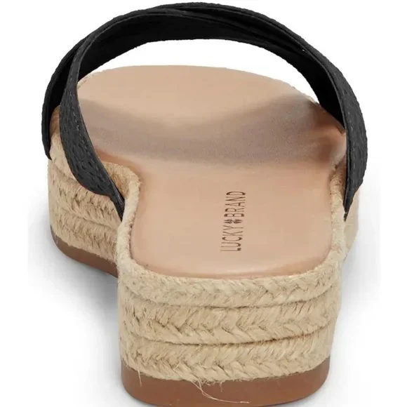 New Lucky Brand Gayte Slide Sandal, Size  7.5 and 8 in Black Textile - Picture 7 of 9